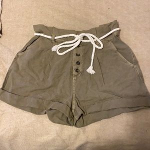 High rise shorts